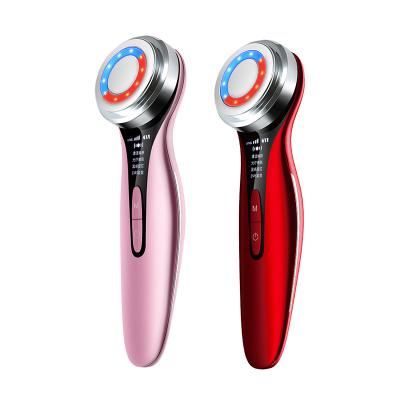 China Face Lift Skin Care Machine RF LED Photon Therapy Massager Handheld Skin Tightening Face Lifting Beauty Device for sale