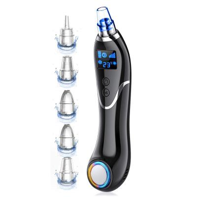 China 2020 Acne Treatment Improved Hot And Cold Compress With 5 Suction Blackhead Remover Pore Vacuum for sale