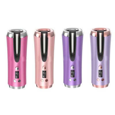 China Luxurious Ceramic 2 in 1 Automatic Ceramic Hair Curler Travel Hair Curler Wireless for sale