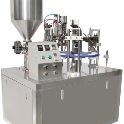 China Food Bucket Sealing And Filling Semi Automatic Tube Filling And Sealing Machine for sale