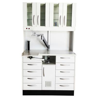 China Modern Design Dental Regional Wooden Clinic Dental Cabinet With Drawers zu verkaufen