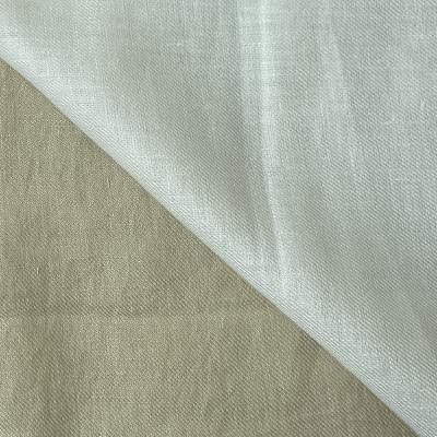 China Organic Sheer Linen Plain Dyed Fabric Highest Quality Twill Pattern for sale