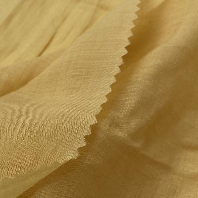 China Organic Tencel ramie sand washed fabric for garment dress skirt blouse fashion plain dyed stock fabric item factory direct for sale