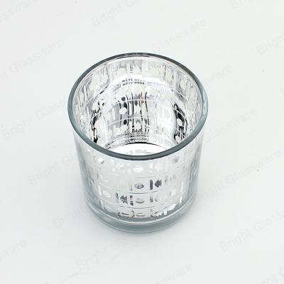 China Fashionable Wholesale Custom Unique 200ML Colorful Plate Empty Glass Candle Jar Glass Jars For Candles With Fast Delivery Time for sale