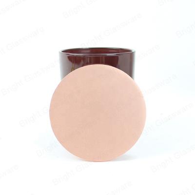 China Non Refillable Silver Metal Lid Rose Gold Iron Lid Candle Vessel Lid With Silicon Ring for sale