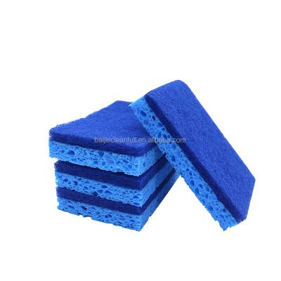 China Wholesale Biodegradable Kitchen Cellulose Sponge Kitchen Cellulose Sponge Scouring Pad Cellulose for sale