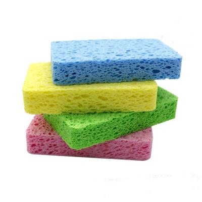 China Wholesale Custom Biodegradable Kitchen Dish Sponge Kitchen Cellulose Sponges Cotton Super Absorbent Cellulose Pulp Wood Wet Sponge for sale