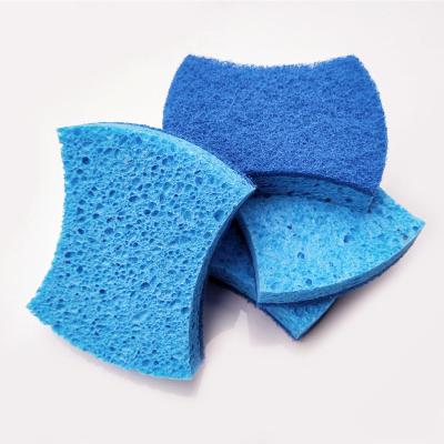 China Kitchen Cleaing Non-scratch Cellulose Scrub Sponge, Double Sided Dishwashing Sponge For Kitchen Dish Sponge Cleaning for sale