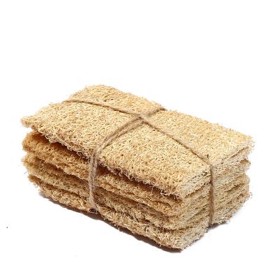 China Natural Oil Loofah Sponge Sponge Pot Brush Loofah Kitchen Towel Wash Dish Wash Loofah Color Scrub Cloth for sale