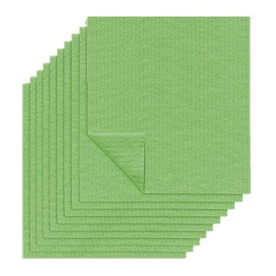 China Stocked Kitchen Towel Kitchen Towels 10Pack Cellulose Reusable Swedish Sponge Cleaning Cloth Quick Dry Super Absorbent Cleaning Cloth for sale