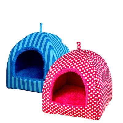 China Sustainable Pet Kennel In Autumn And Winter, Double Function Dog Cat Beds Furniture Dog House Plush Dog Bed And Pet Sofa for sale