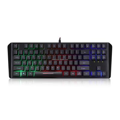 China Gamer LED Plug and Play Russian Gaming Programmable Mechanic Keyboard for sale