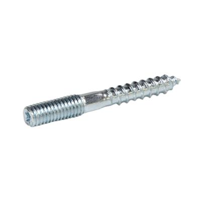 China Double Threaded Screw Repair Designer Screws Steel Galvanized Double End Thread Wood Screw for sale