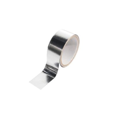 China Easy Installation Round Type Waterproof Duct Repair Aluminum Foil Glass Cloth Tape Adhesive Tape With 30 MIC Size 50mm x 50M for sale