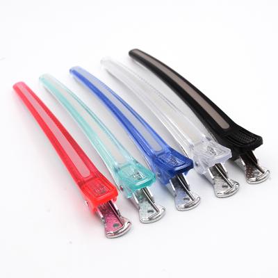 China European and American Customizable Candy Color Crocodile Style Transparent Bangs Placing Barrettes Duck Beak Hair Clamps for sale