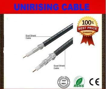 China FEP Insulation Plenum RG6 3GHZ Coaxial Cable Quad - Shield with CMP PVC for sale