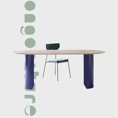 China Multifunctional Modern Nordic European Style Dining Table Simple Small Family Table Ins Style Table Light Luxury Desk for sale