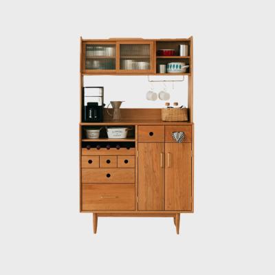 China (Other) Buffet Cabinet Door Knob Kitchen Wine Cupboard Adjustable Multifunctional Wooden Dining Combinable Dismountable Sideboard for sale