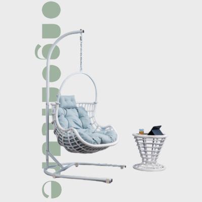 China Regular hanging basket rattan chair garden set balcony outdoor hammock lounge chair home coffee table garden furniture swinging chair for sale