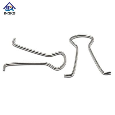 China Connection And Fixing 18-8 Stainless Steel Double Bending Ends Spring Slot Coil Cotter Pin For File Fasten for sale