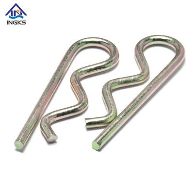 China For Galvanized Single Type Architecture Carbon Steel Coil DIN11024 R Spring Cotter Pin For Tractor for sale