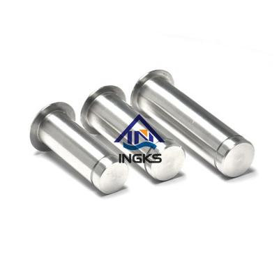 China Stainless Steel Round Key Lock Pins M8 Stainless Steel Splined End Knuckle Pins for sale