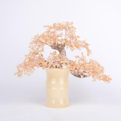 China Natural Energy Crystal Tree Citrine Of The Crystal Gemstone Money Tree Highest Quality Mateiral 2022 Natural Products Gemstone For Home Decors for sale