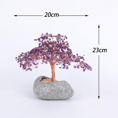 China Factory Direct Sales Gemstone Crystal Tree Of Life Healing Tree Of Life Mateiral Natural Natural Crystal Fortune Tree for sale