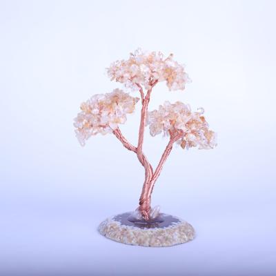 China Natural Natural Crystal Tree Ornaments For Summer Decoration Crystal Tree Agate Slices Mateiral Crystal Tree The Gemstone Energy Base for sale