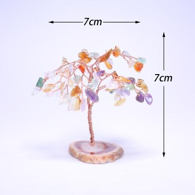 China Natural Handmade Mateiral Home Decoration Tree Love Jewelry Crafts Gemstone Energy Crystal Tree for sale