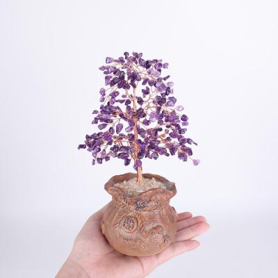 China China New Arrivals Natural Crystal Tree AmethystMax Crystal Basin Base Cryst Gemstone Fortune Tree For Gift for sale