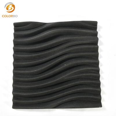 China Highly Effective Sound Absorption PET Sound Absorbing Polyester 3D Decorative Acoustic Panel Eco-friendly Decorative Acoustic Panel for sale