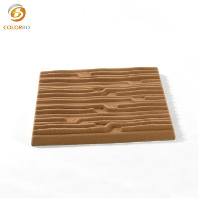 China Highly Effective 3D PET Sound Proof Polyester Sound Absorption Panel Polyester Fiber Acoustic Panel 100% Sound Absorption Noise Barrier for sale