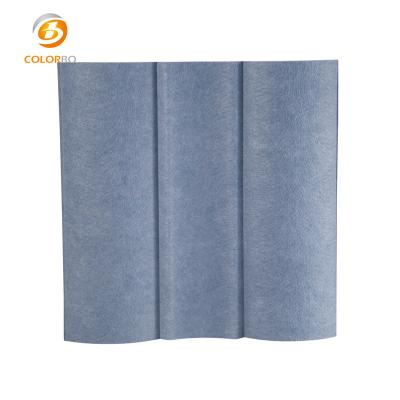 China Highly Effective 4D PET Wave Sound Absorption Acoustic Panel Embossed Panel Acoustic Sound Absorbing Panel for sale