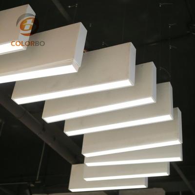 China Square100% Polyester Fiberglass Office Decor Unique White Acoustic Lamp Shade for sale