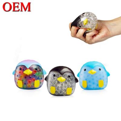 China OEM Penguin Shape Trigger Soft Rubber Balls Squishy Balls Squishy Rubber Ball for sale