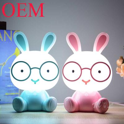 China Custom LED Night Lights Lamps Plastic Baby Toys Customized Animal Cartoon Night Light for sale