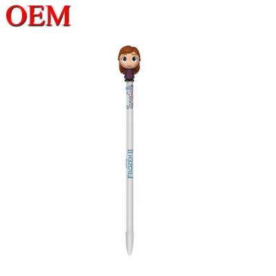 China Custom 3d Character Pen Toppers OEM Figure Plastic Pen For Gift OEM for sale