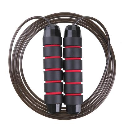 China Unisex Adjustable Rope Length Manual Steel Wire Jump Ropes PVC Jump Rope for sale