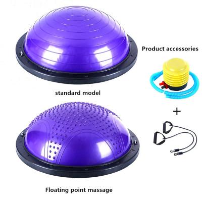 China Breathable Hot Wave Yoga Ball Balance Hemisphere Thickened Explosion-proof Half Yoga Ball for sale