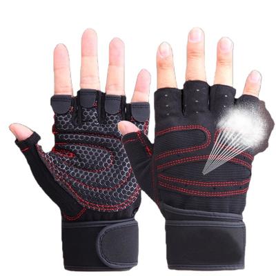 China Gym Unisex Unisex Exercise Half Finger Nylon Workout Gl Oves For Men for sale