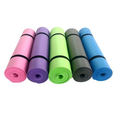 China New Arrival Healthy And Environmentally Friendly Factory Wholesale Price Direct Foaming Tape Natural Yoga Mat High Widened Non-slip NBR Fitness Yoga Mat for sale