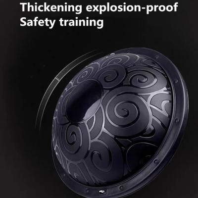 China Wear-resistant manufacturers lead non-slip line pilates fitness explosion-proof hemisphere yoga ball thickening balance half ball for sale