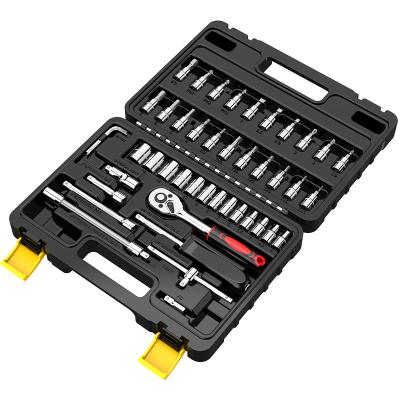 China Auto Repair Tools Tool Kits 46 Pcs With Plastic Box Hand Mechanic Power Tools Combo Sets Wrench Sets for sale