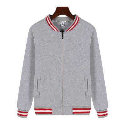 China Wholesale Anti-wrinkle Customized Logo Zipper Sports Baseball Casual Jacket Plus Size Fashion Cotton for sale