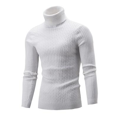 China Plus Size Wholesale Products Pure Color Twist Basing Slim Shirt Men's Sweater Foreign Trade for sale