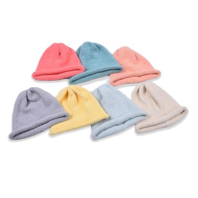 China New SKIN-FRIENDLY SKIN-FRIENDLY Beanie COMMON Soft Mink Velvet Children Baby Hat for sale