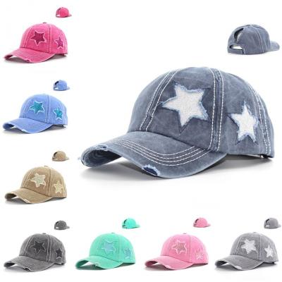 China JOINT Custom Design 6panel Pentagram Hat Cotton Baseball Mesh Trucker Hat for sale