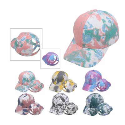 China JOINT Customized Fashion Washed Tie Dye High Quality Unisex Baseball Cap Cotton Baseball Hats for sale