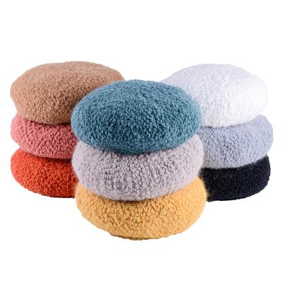 China Custom Wholesale Custom Plain Comfortable Berets Logo Hat Winter Warm Artist Beanie Hat Rabbit Hair Colorful Beret For Women for sale